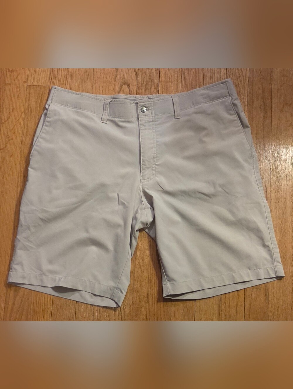 Callaway Light Gray Flat-Front Golf Shorts